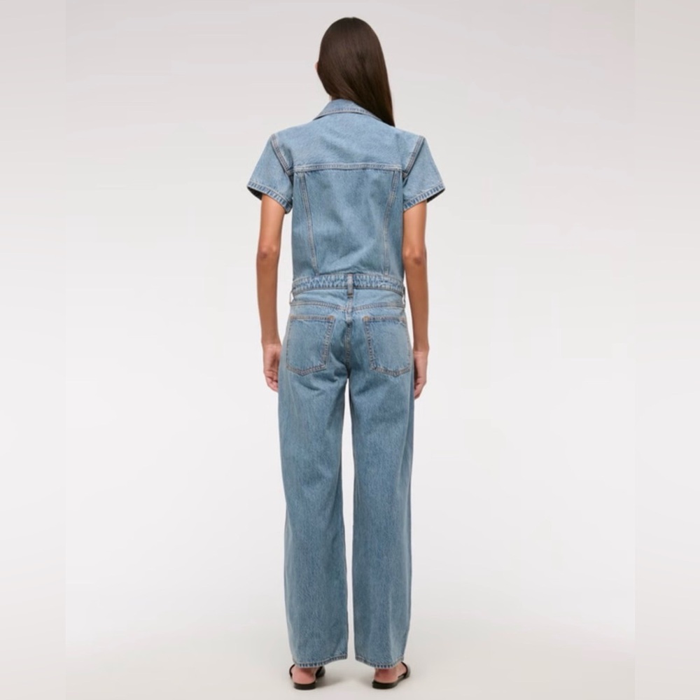 NWT Abercrombie & Fitch Blue Denim Jumpsuit